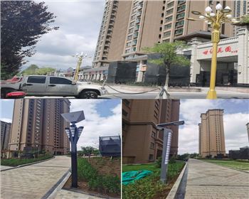 甘肅平涼新世紀集團世紀花園庭院燈路、景觀路燈項目